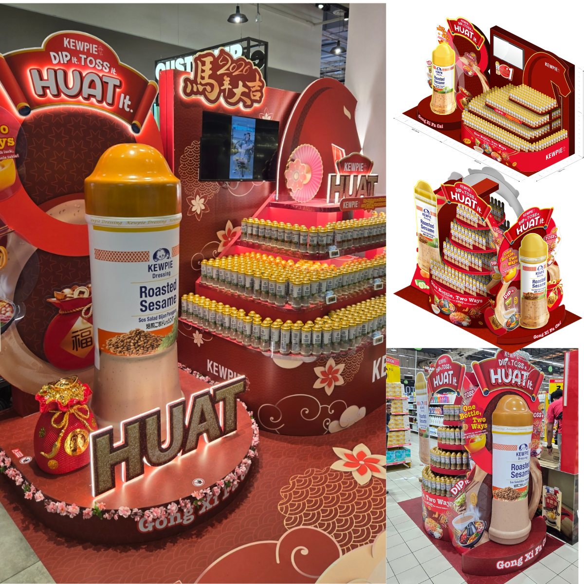 Kewpie CNY 2026 HUAT It supermarket retail displays
